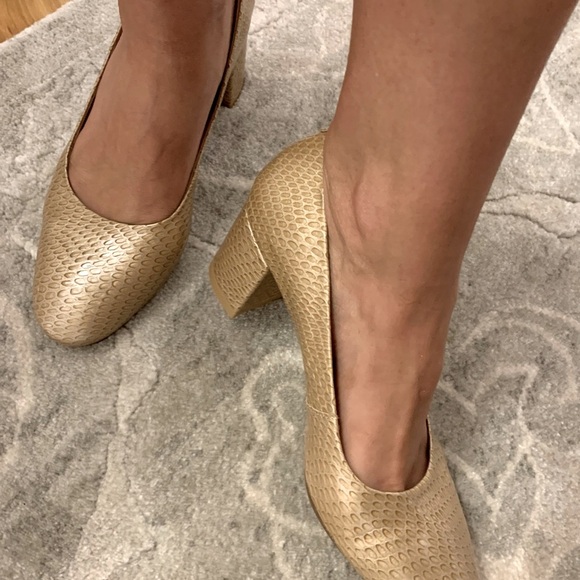 Heel size Europe 38 100% leather tan nude - Picture 2 of 8